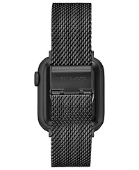 Vince Camuto Men's Gunmetal Gray Stainless Steel Mesh Bracelet Compatible with 42/44/45/Ultra/Ultra 2 Apple Watch