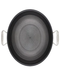 Circulon Clad Stainless Steel 14" Induction Wok with Glass Lid and Hybrid Steelshield and Non-stick Technology