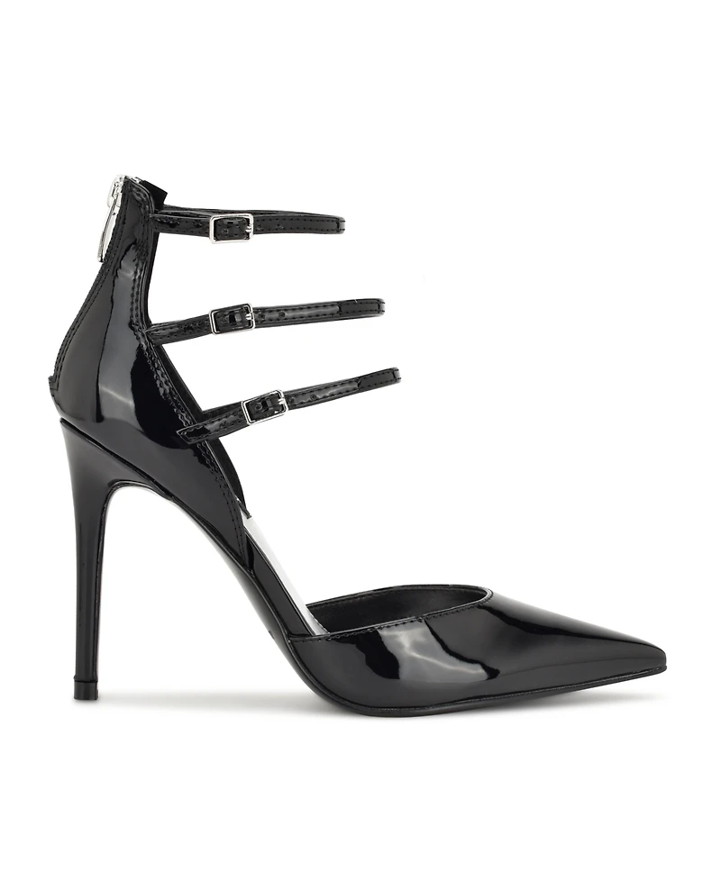 Nine West Women's Frann Pointy Toe D'Orsay Strappy Pumps
