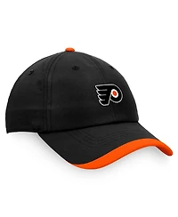 Men's Fanatics Black Philadelphia Flyers Authentic Pro Rink Pinnacle Adjustable Hat