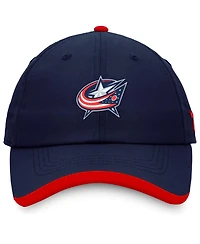 Men's Fanatics Navy Columbus Blue Jackets Authentic Pro Rink Pinnacle Adjustable Hat