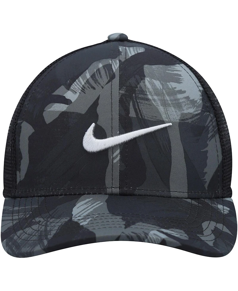 Men's Nike Gray and Black Legacy91 Trucker Performance Snapback Hat