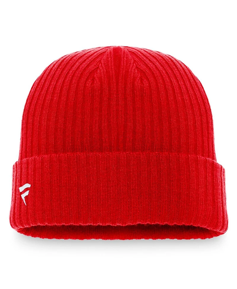 Men's Fanatics Red Ottawa Senators Core Primary Logo Cuffed Knit Hat