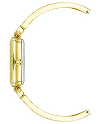 Anne Klein Women's Orange Enamel and Gold-Tone Alloy Bangle Watch Set 33.5mm