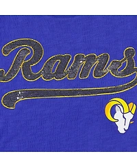 Women's Tommy Hilfiger Royal Los Angeles Rams Justine Long Sleeve Tunic T-shirt