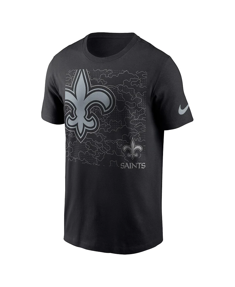 Men's Nike Black New Orleans Saints Rflctv T-shirt