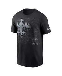 Men's Nike Black New Orleans Saints Rflctv T-shirt