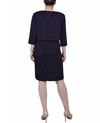 Ny Collection Petite Two Piece Jacket and Dress Set