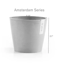 Ecopots Amsterdam Modern Round Indoor and Outdoor Planter