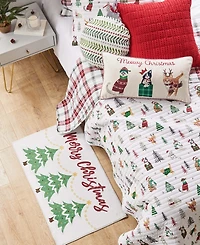 Levtex Meowy Christmas Reversible 2-Pc. Quilt Set, Twin/Twin Xl