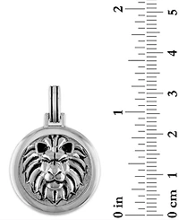 Esquire Men's Jewelry Lion Amulet Pendant in Sterling Silver, Created for Macy's