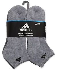 adidas Men's Cushioned Athletic 6-Pack Low Cut Socks