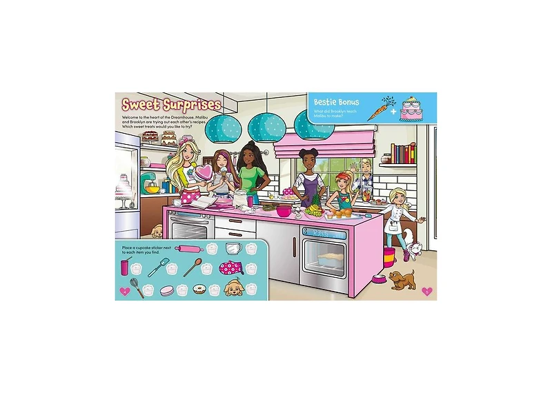 Barbie Dreamhouse Seek-and-Find Adventure: 100% officially Licensed by Mattel, Sticker & Activity Book For Kids Ages 4 to 8 by Mattel
