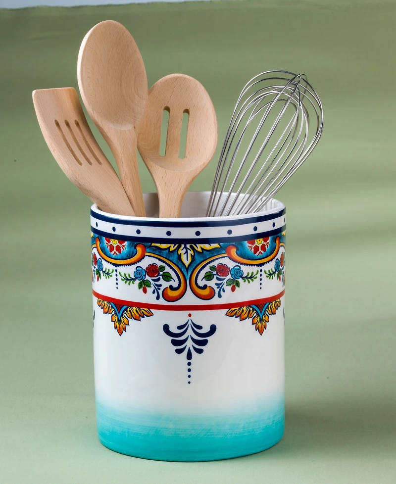 Euro Ceramica Zanzibar Utensil Crock