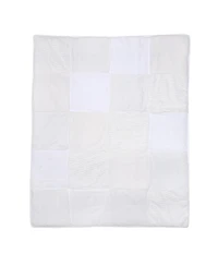 Lambs & Ivy Baby Signature White Luxury Textured Patchwork Crib/Toddler Quilt