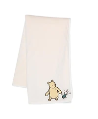 Lambs & Ivy Baby Disney Storytime Pooh Ultra Soft Fleece Blanket - Cream