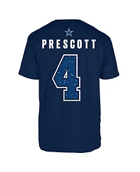 Men's Jordan Dak Prescott Navy Dallas Cowboys Name and Number T-shirt