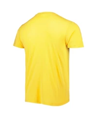 Men's Homage Justin Herbert Heathered Gold Los Angeles Chargers Nfl Blitz Player Tri-Blend T-shirt
