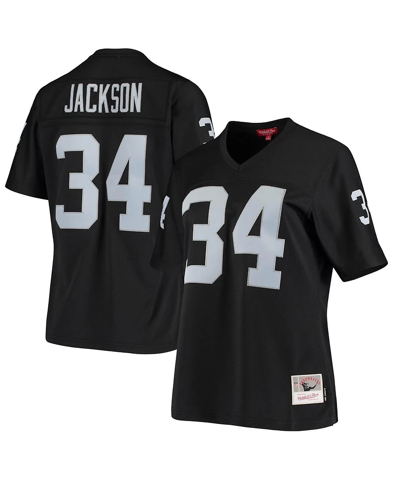Women's Mitchell & Ness Bo Jackson Black Las Vegas Raiders 1988 Legacy Replica Jersey