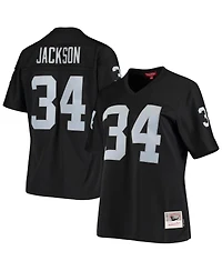 Women's Mitchell & Ness Bo Jackson Black Las Vegas Raiders 1988 Legacy Replica Jersey