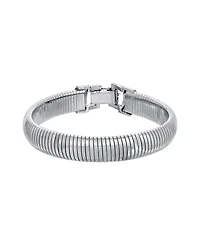 2028 Silver Tone Copra Stretch Clasp Bracelet