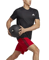 adidas Men's Train Essentials Classic-Fit Aeroready 3-Stripes 10" Training Shorts