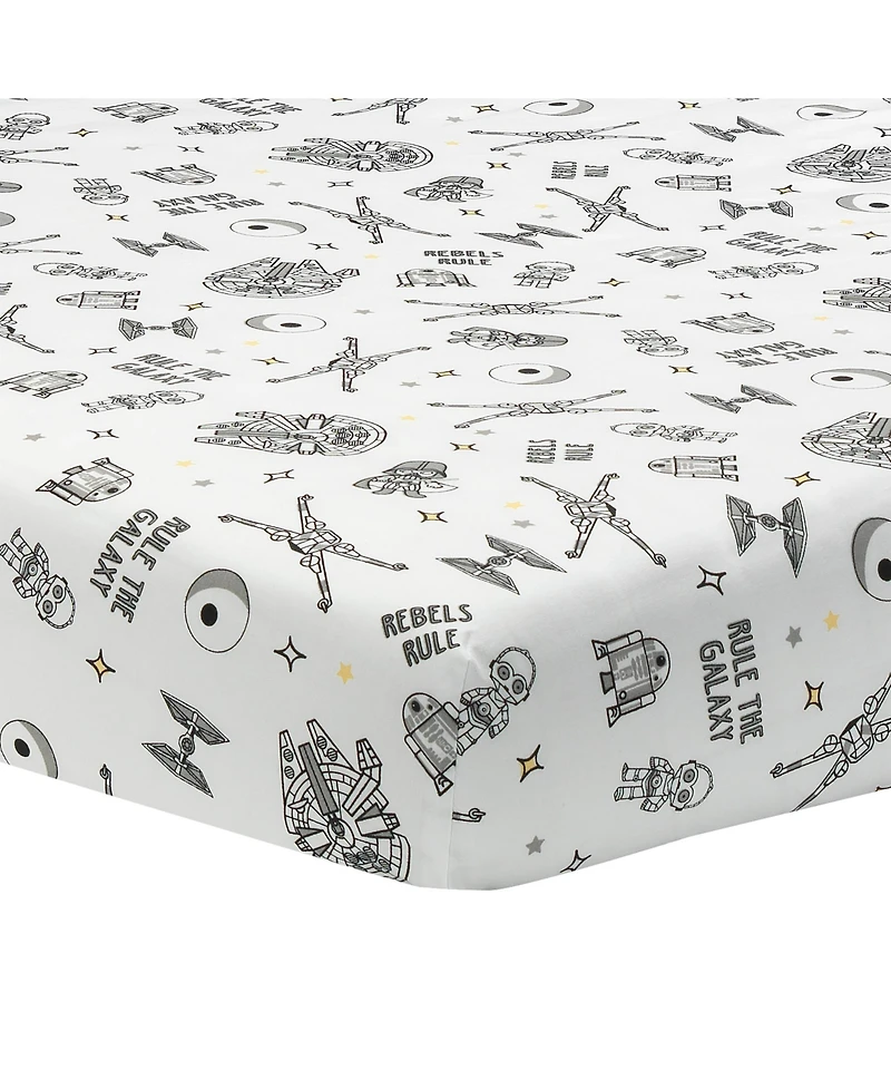 Lambs & Ivy Star Wars Signature Rebels Rule Cotton Fitted Crib/Toddler Sheet