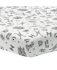Lambs & Ivy Star Wars Signature Rebels Rule Cotton Fitted Crib/Toddler Sheet