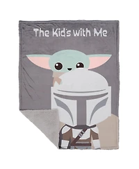 Lambs & Ivy Star Wars The Kids with Me Grogu/The Child/Baby Yoda Baby Blanket