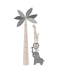 Lambs & Ivy Jungle Safari Tree with Animals Kids Growth Chart Wall Decals