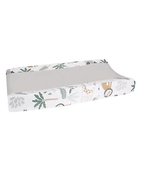 Lambs & Ivy Jungle Friends Soft, Warm & Cozy Safari Changing Pad Cover - Gray