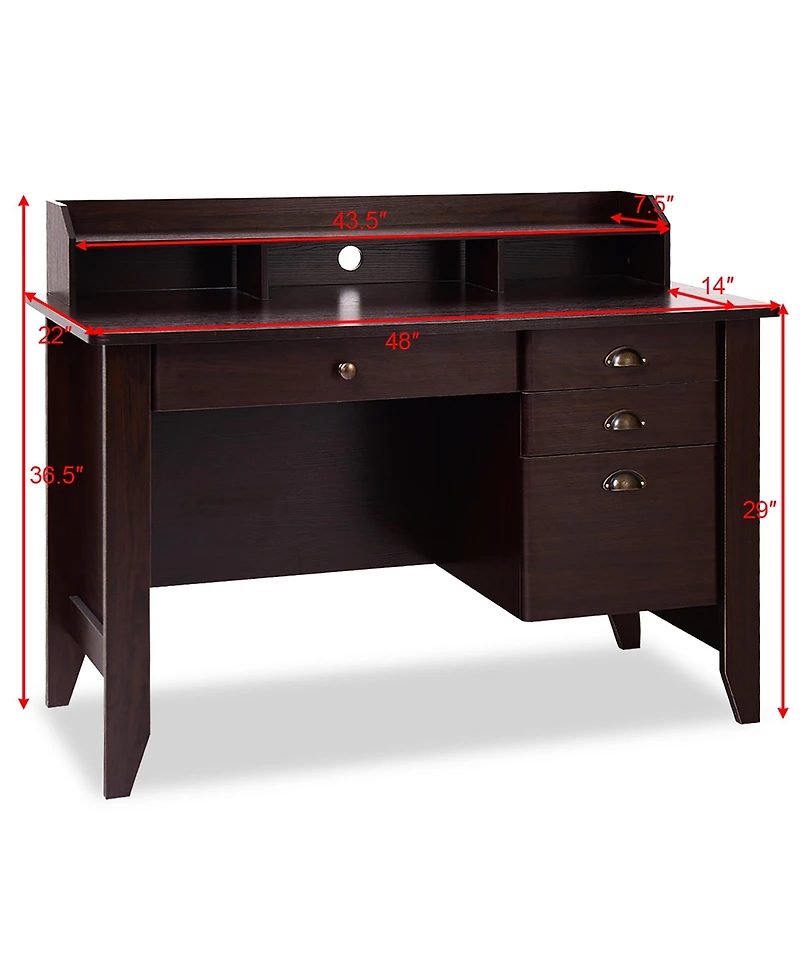 Costway Computer Desk Pc Laptop Writing Table Workstation Home