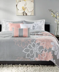 Madison Park Lola Reversible 6-Pc. Quilt Set, Full/Queen