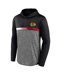 Men's Fanatics Black Chicago Blackhawks Podium Defender Pullover Hoodie