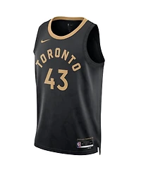Men's and Women's Nike Pascal Siakam Black Toronto Raptors 2022/23 Swingman Jersey - City Edition