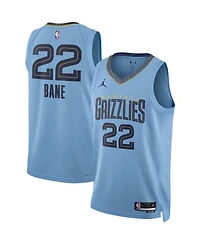 Men's Jordan Desmond Bane Light Blue Memphis Grizzlies Statement Edition Swingman Jersey