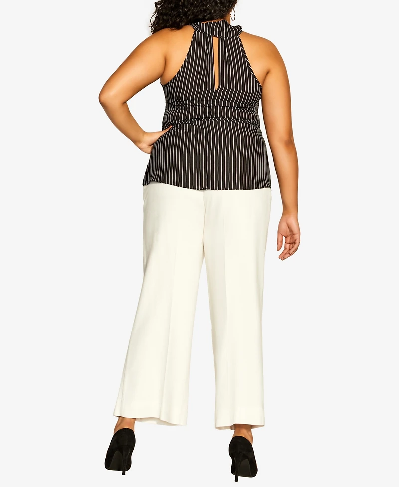 City Chic Women's Mia Stripe Top