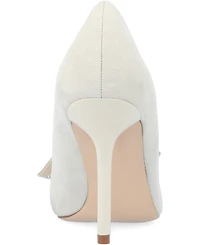 Journee Collection Women's Marcie Rhinestone Bow Pumps