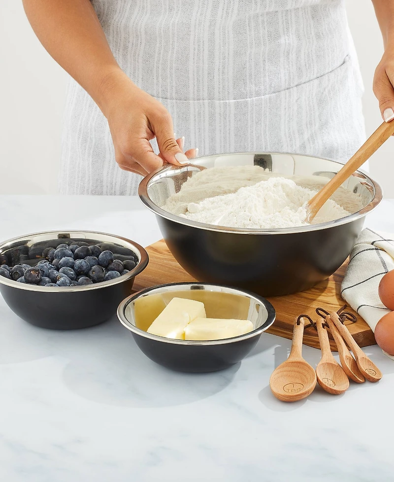 JoyJolt Stainless Steel Mixing Bowl, Set of 6