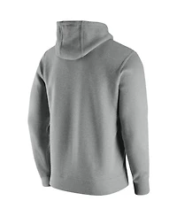 Men's Nike Heathered Gray Florida State Seminoles Vintage-Like School Logo Pullover Hoodie