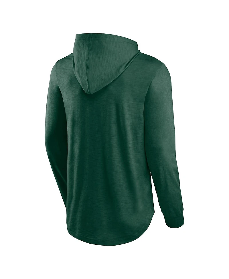 Men's Fanatics Green Green Bay Packers Front Runner Pullover Hoodie