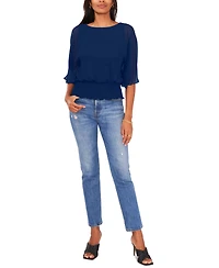 Sam & Jess Women's Smocked-Waist Top