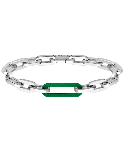 Lacoste Men's Stainless Steel Paperclip Chain Bracelet