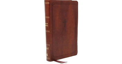 Nkjv, End-of-Verse Reference Bible, Personal Size Large Print, Leathersoft, Brown, Red Letter, Comfort Print: Holy Bible, New King James Version by Th