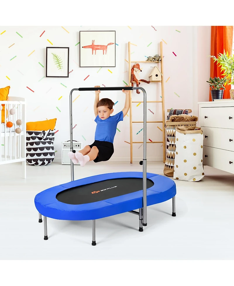 Foldable Trampoline Double Mini Kids Fitness Rebounder