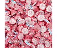 Just Candy It's a Girl Baby Shower Candy Pink Hershey's Kisses Milk Chocolate, 90 Pieces