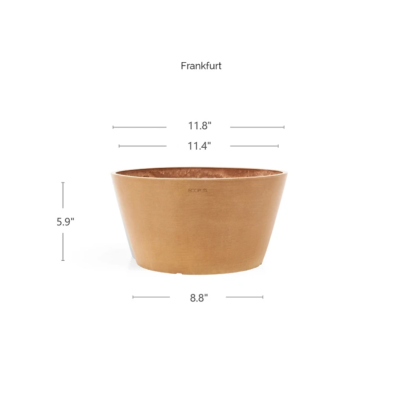 Ecopots Modern Plastic Frankfurt Flower Pot Planter