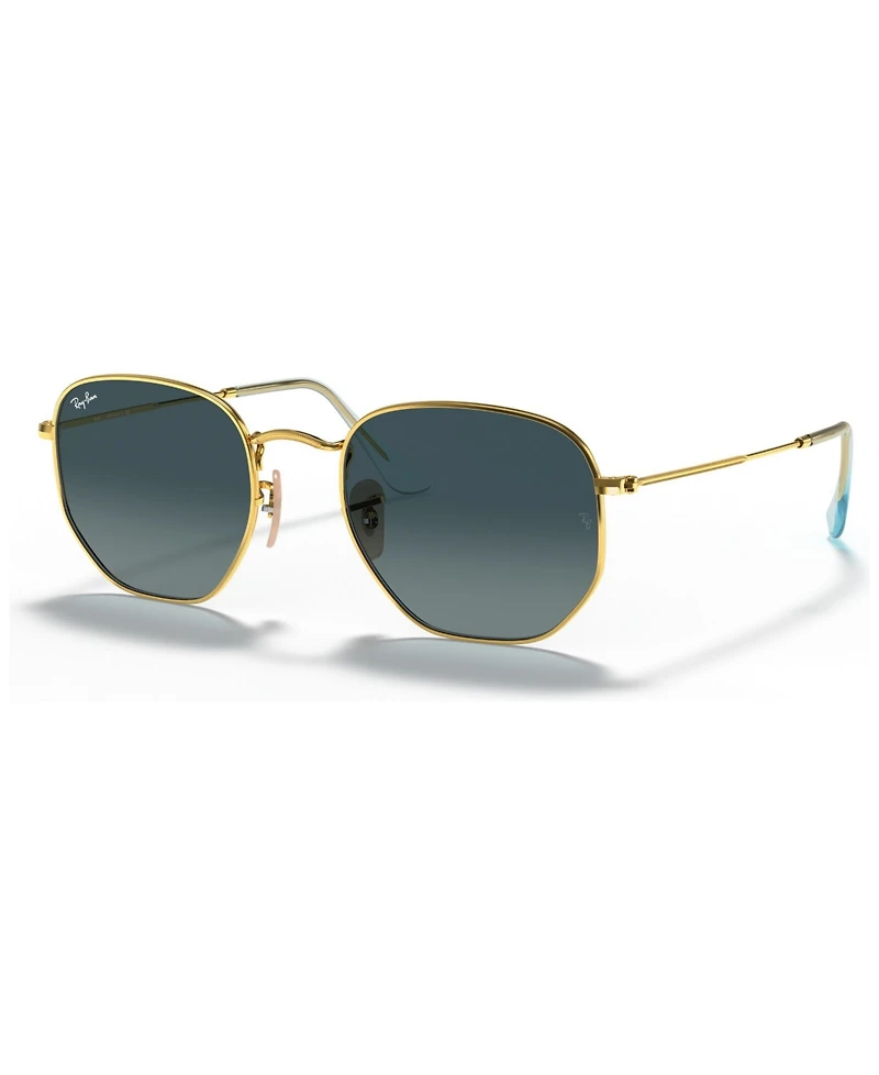 Ray-Ban Unisex Sunglasses, RB3548N Hexagonal Flat Lenses