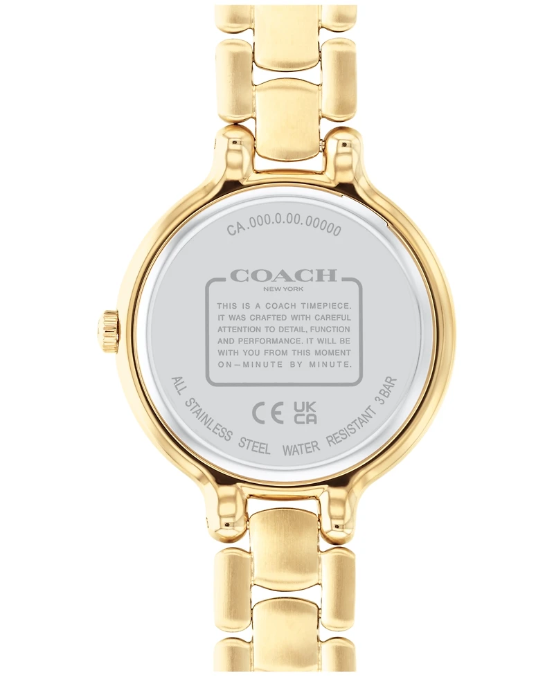 Coach Women's Chelsea Quartz Gold-Tone Stainless Steel Bracelet Watch 32mm