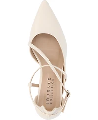 Journee Collection Women's Galvinn Crisscross Pointed Toe Pumps